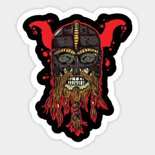 Viking Skull Sticker